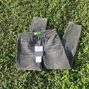 [Sandrine Rose] “Polka Dot Grey” Jeans - Size 28 NWT